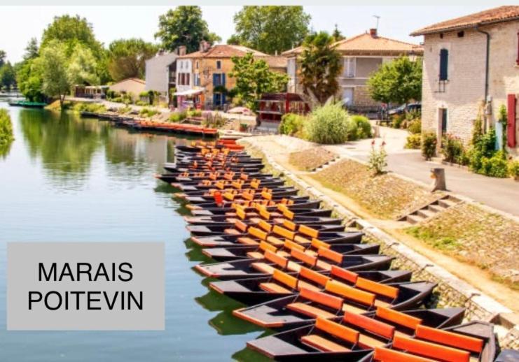 Maison De La Mare Aux Rainettes Location Vacances Standing Au Coeur Du Marais Poitevin - 3 Chambres - 6 Personnes La Celle-sous-Gouzon Esterno foto